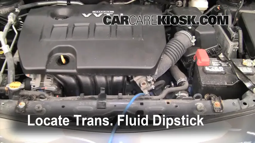 2010 Toyota Corolla S 1.8L 4 Cyl. Transmission Fluid Check Fluid Level